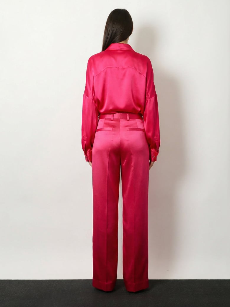 trousers penn satin pink by Selfnex