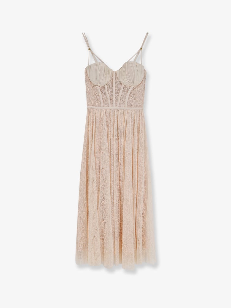 dress lace pink by Selfnex