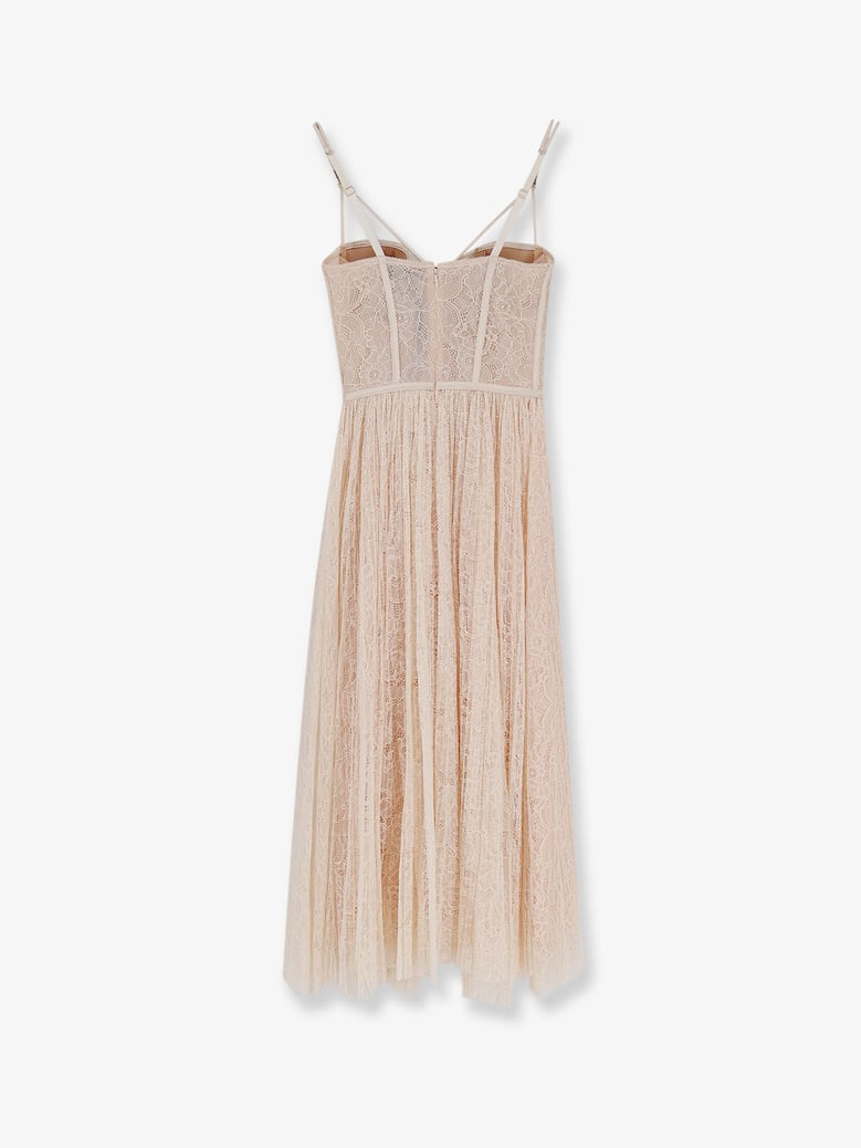 dress lace pink by Selfnex