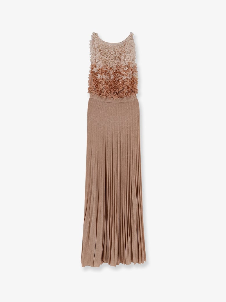 evening gown pink voile by Selfnex
