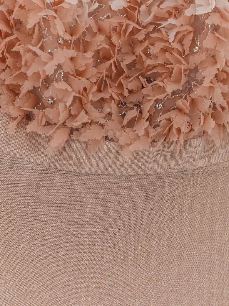 evening gown pink voile by Selfnex