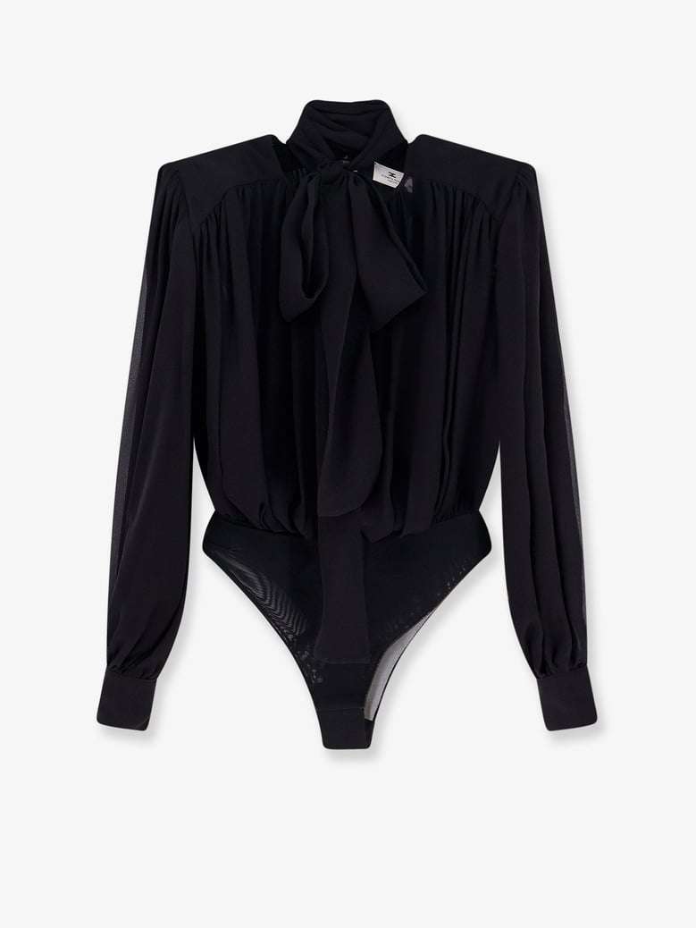 silk shirt with body detail by Selfnex