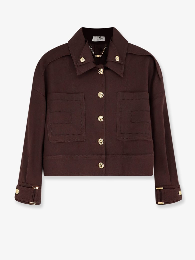 cropped viscose jacket by Selfnex
