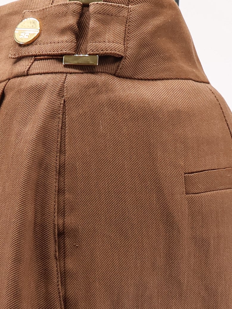 shorts daily brown linen-blend by Selfnex