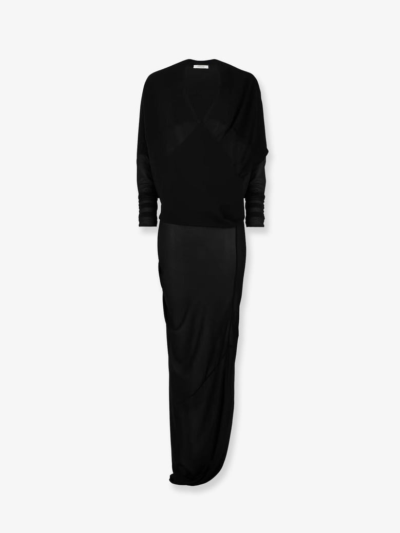 dress sheer robe black by Selfnex