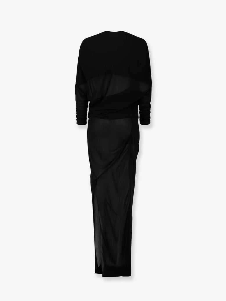 dress sheer robe black by Selfnex