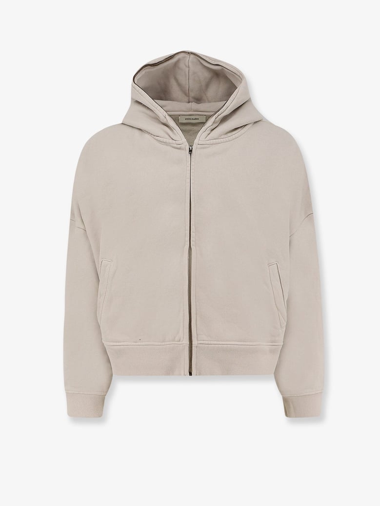 eternal zip cotton sweatshirt by Selfnex