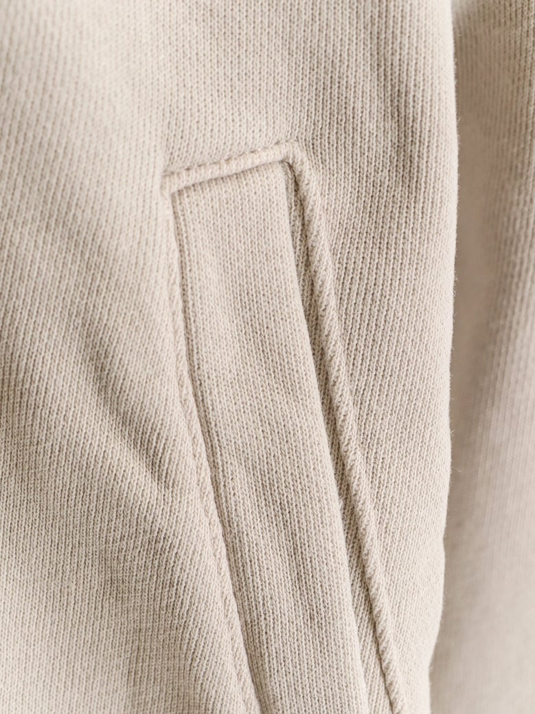 eternal zip cotton sweatshirt by Selfnex