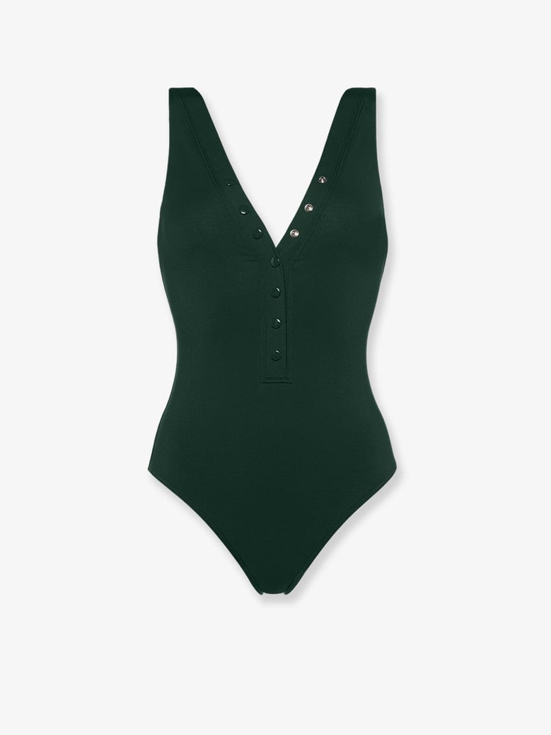one-piece swimsuit lycra green by Selfnex