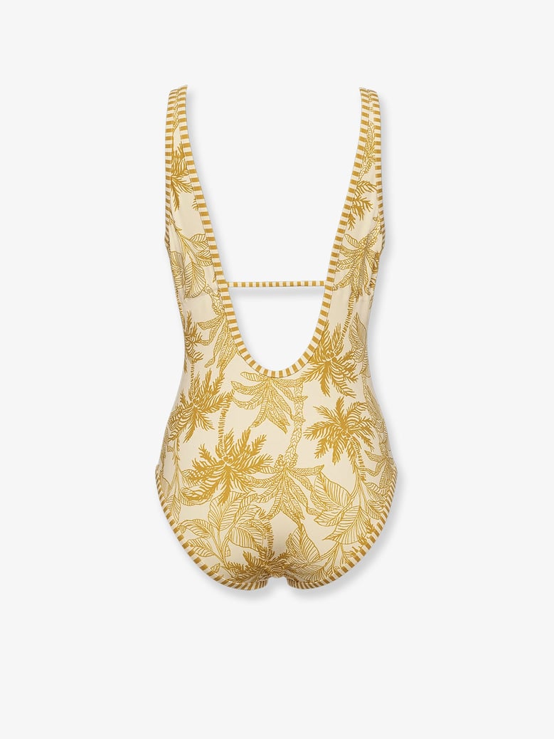 one-piece swimsuit yellow by Selfnex