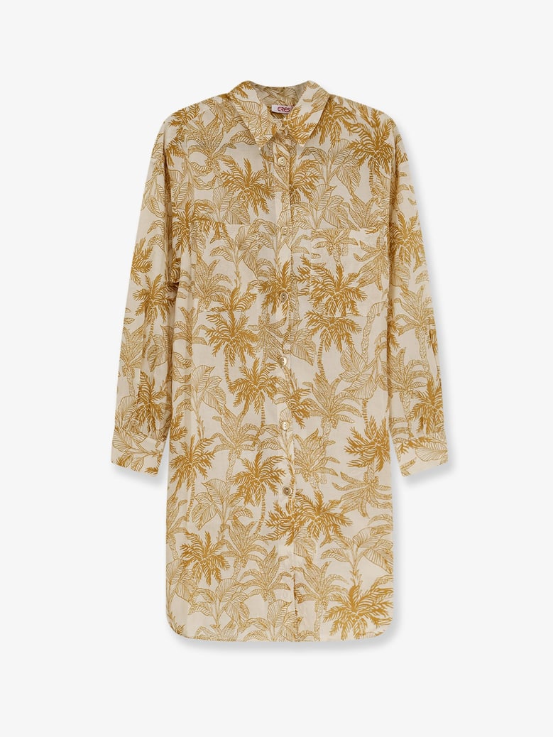 cotton shirt long panama yellow by Selfnex