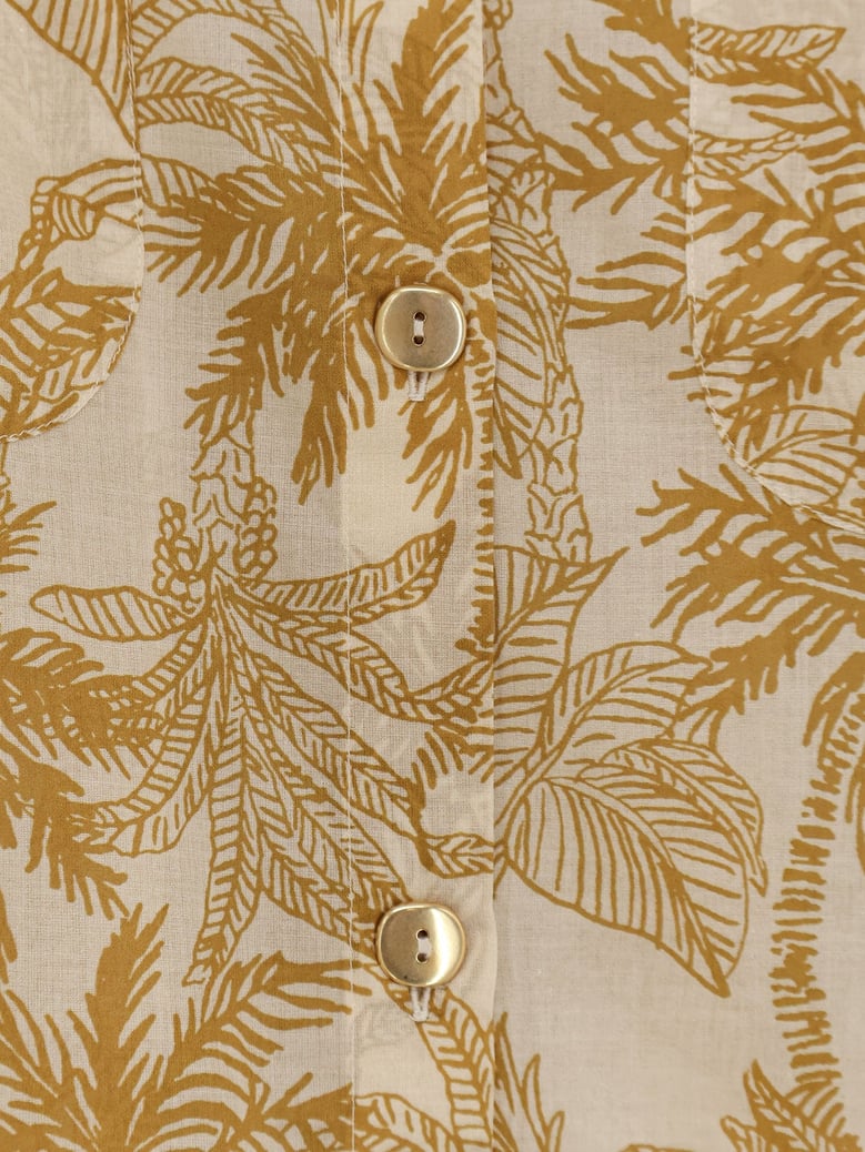 cotton shirt long panama yellow by Selfnex