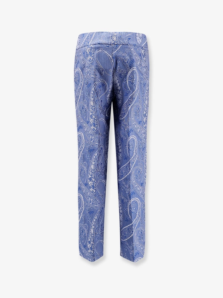 trousers in blue paisley by Selfnex