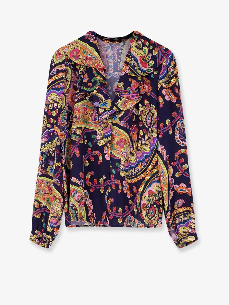 multicolor viscose shirt by Selfnex