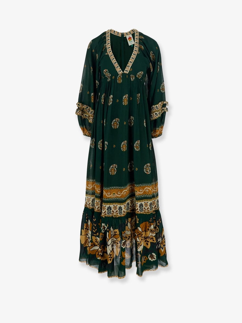 ayla maxi dress with beaded trim by Selfnex