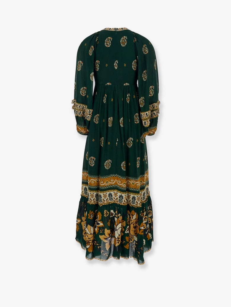 ayla maxi dress with beaded trim by Selfnex