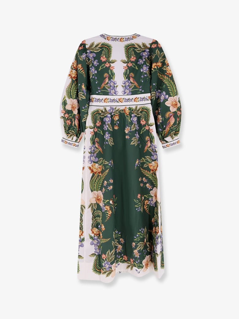 long cotton dress with floral print by Selfnex
