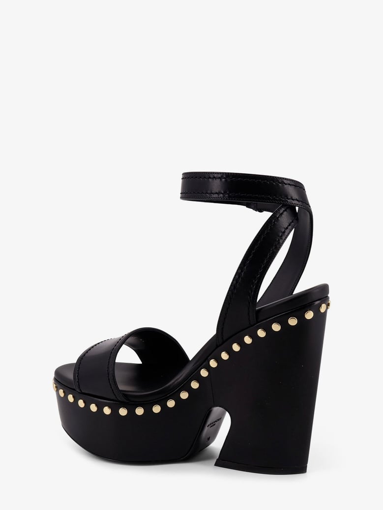 leather sandals with studs by Selfnex