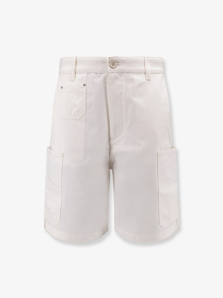 cotton bermuda shorts with logo by Selfnex