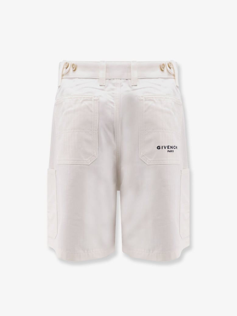 cotton bermuda shorts with logo by Selfnex