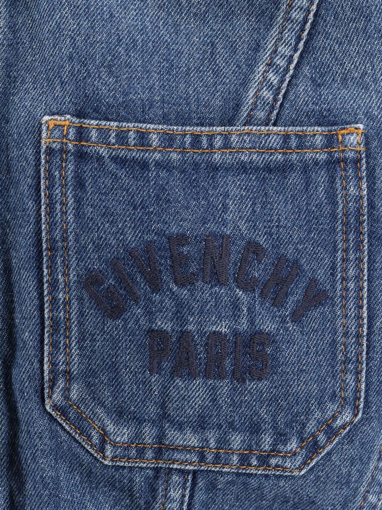 denim jacket with logo embroidery by Selfnex