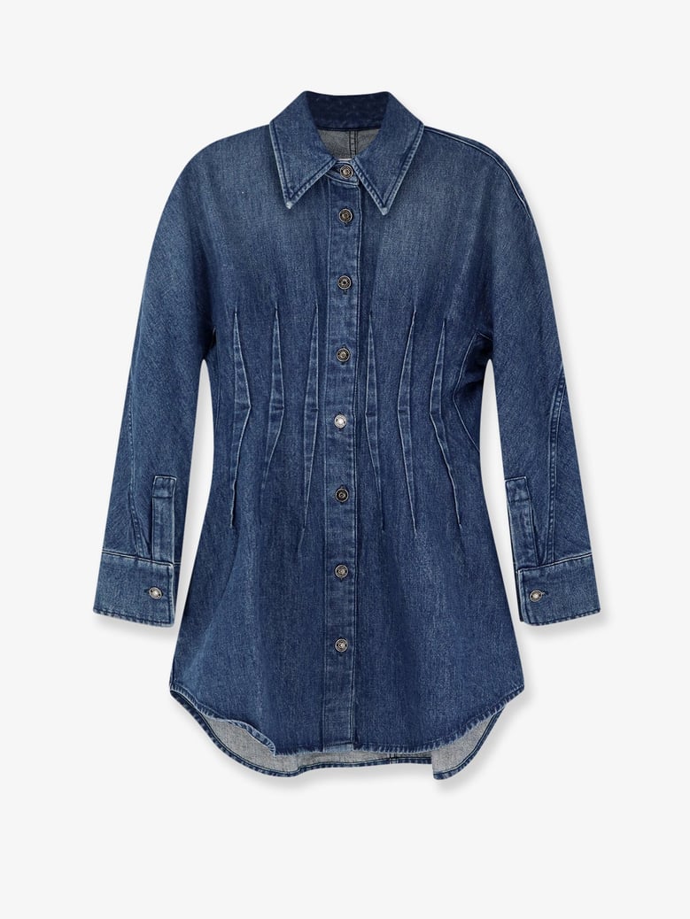 denim chemisier dress by Selfnex