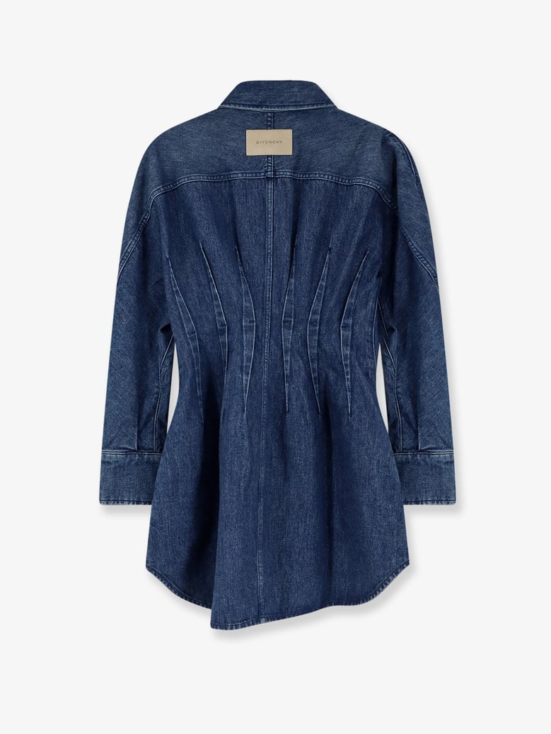 denim chemisier dress by Selfnex