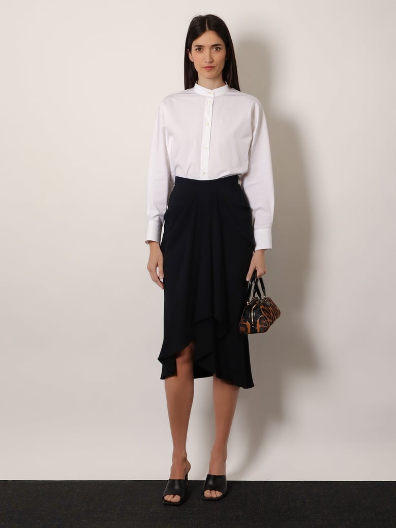 open back cotton shirt by Selfnex