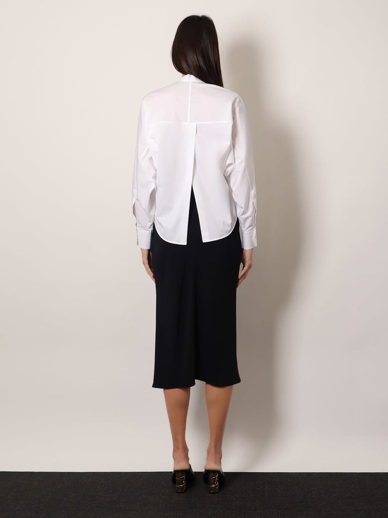 open back cotton shirt by Selfnex