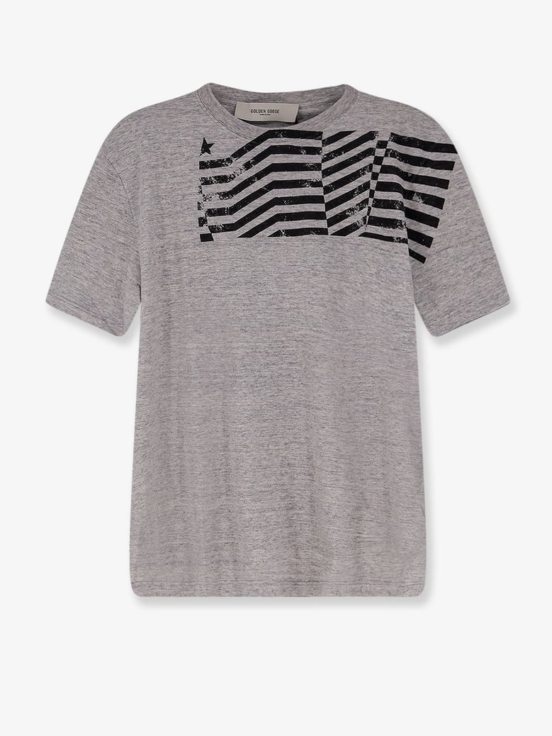 cotton t-shirt with flag print by Selfnex