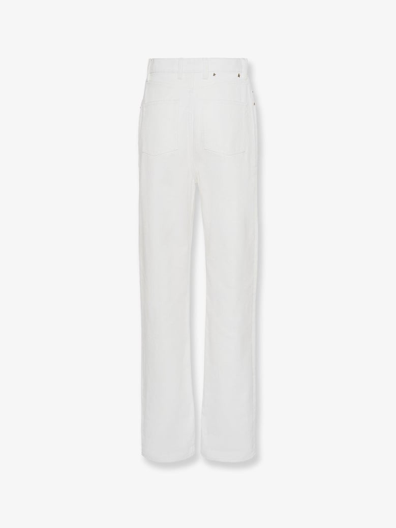 denim trousers white by Selfnex