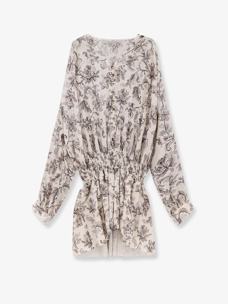 short cotton dress with floral pattern by Selfnex