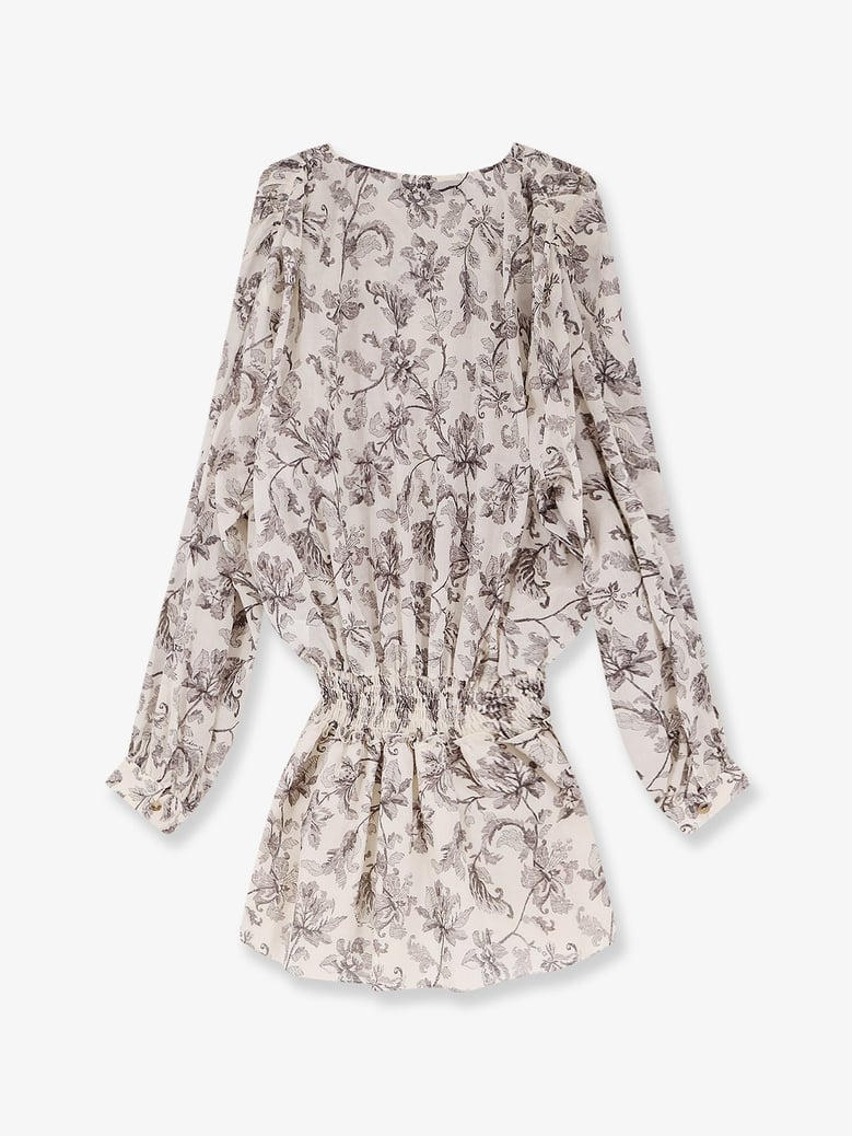 short cotton dress with floral pattern by Selfnex
