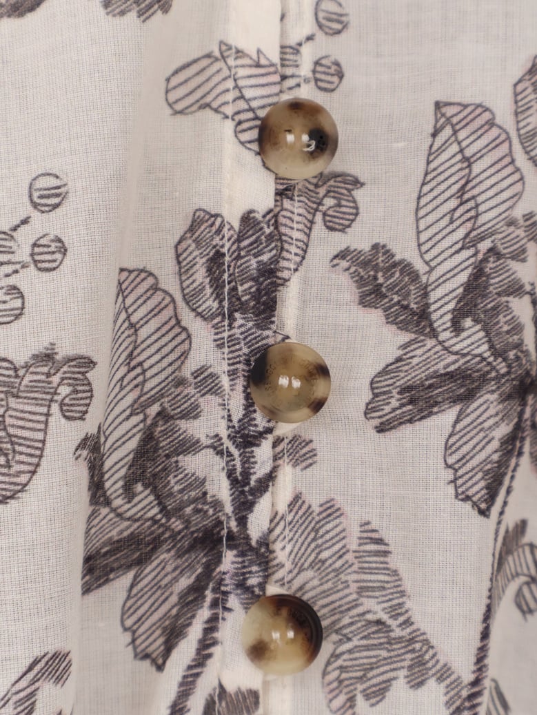 short cotton dress with floral pattern by Selfnex