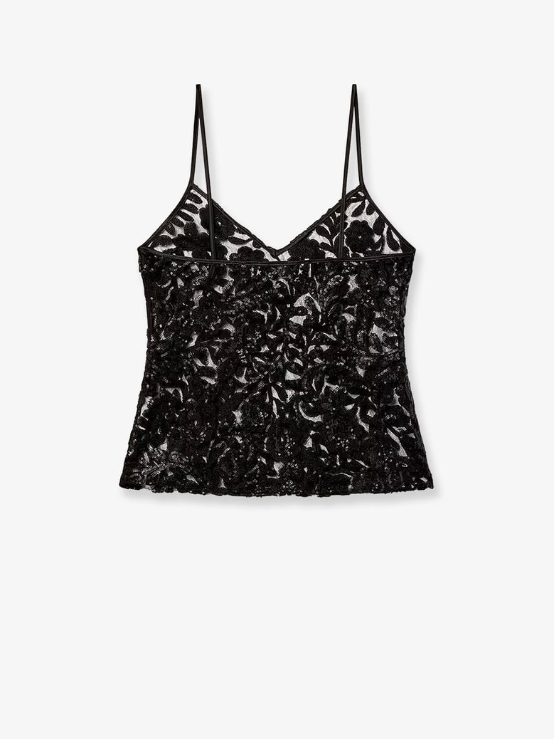 tulle top black by Selfnex