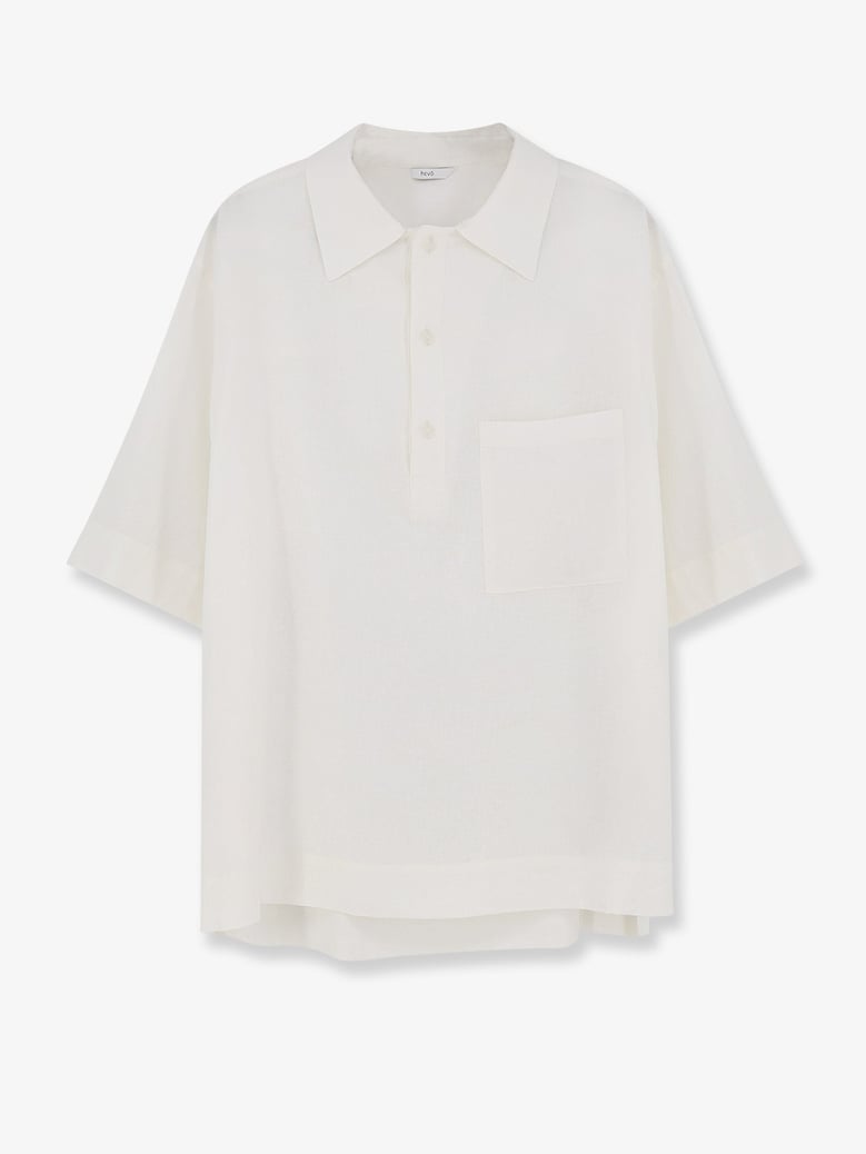 shirt montursi white linen/viscose by Selfnex