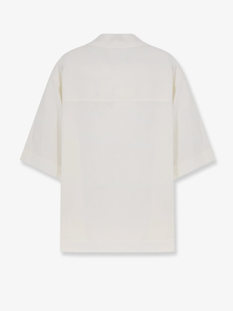 shirt montursi white linen/viscose by Selfnex