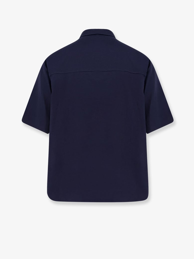 shirt montursi linen-blend blue by Selfnex