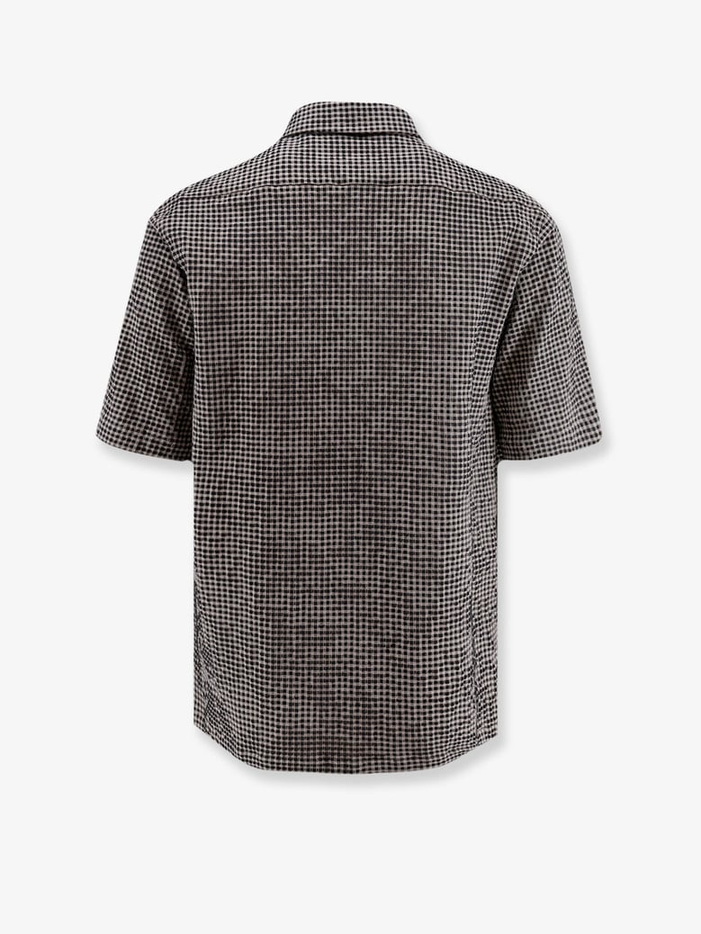 shirt cotton-blend black checked by Selfnex