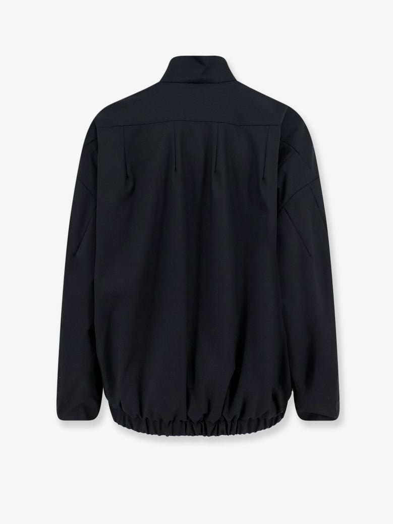 wool blend jacket black by Selfnex