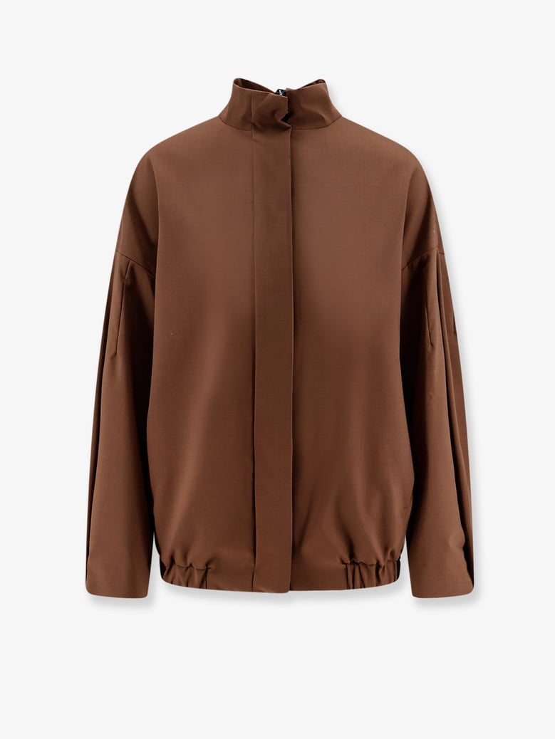 wool blend jacket brown by Selfnex