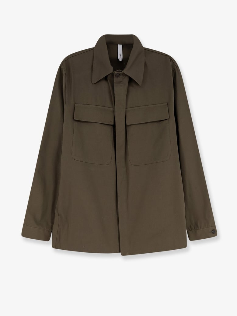 cotton shirt specchiolla green by Selfnex