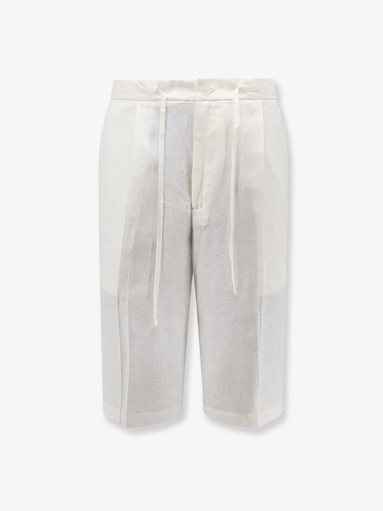 shorts torre lapillo white linen by Selfnex