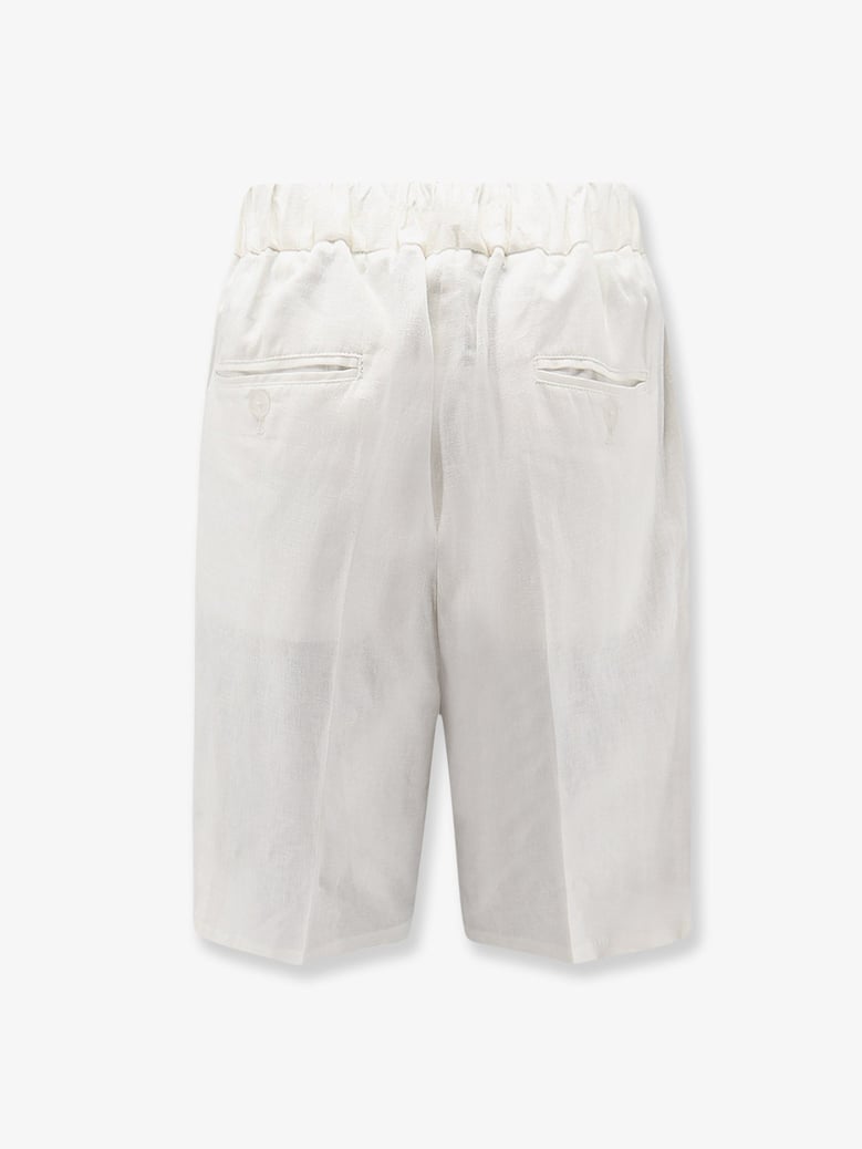 shorts torre lapillo white linen by Selfnex