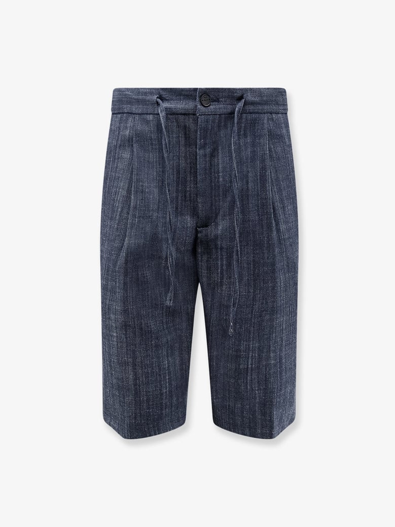 shorts torre lapillo blue cotton blend by Selfnex