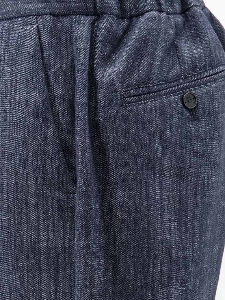 shorts torre lapillo blue cotton blend by Selfnex