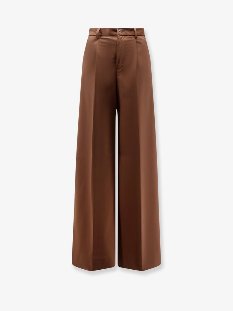 trousers torreveneri wool-blend brown by Selfnex