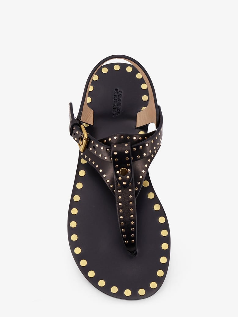 leather sandals with adjustable strap by Selfnex