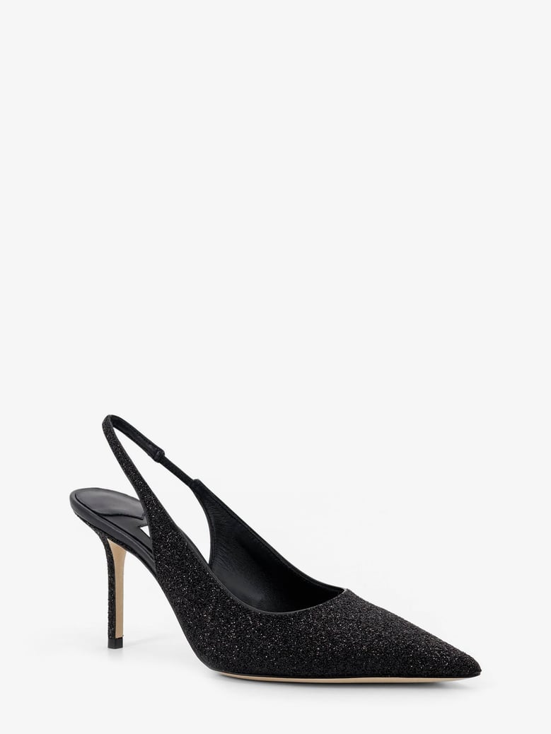 leather pumps love black glitter by Selfnex