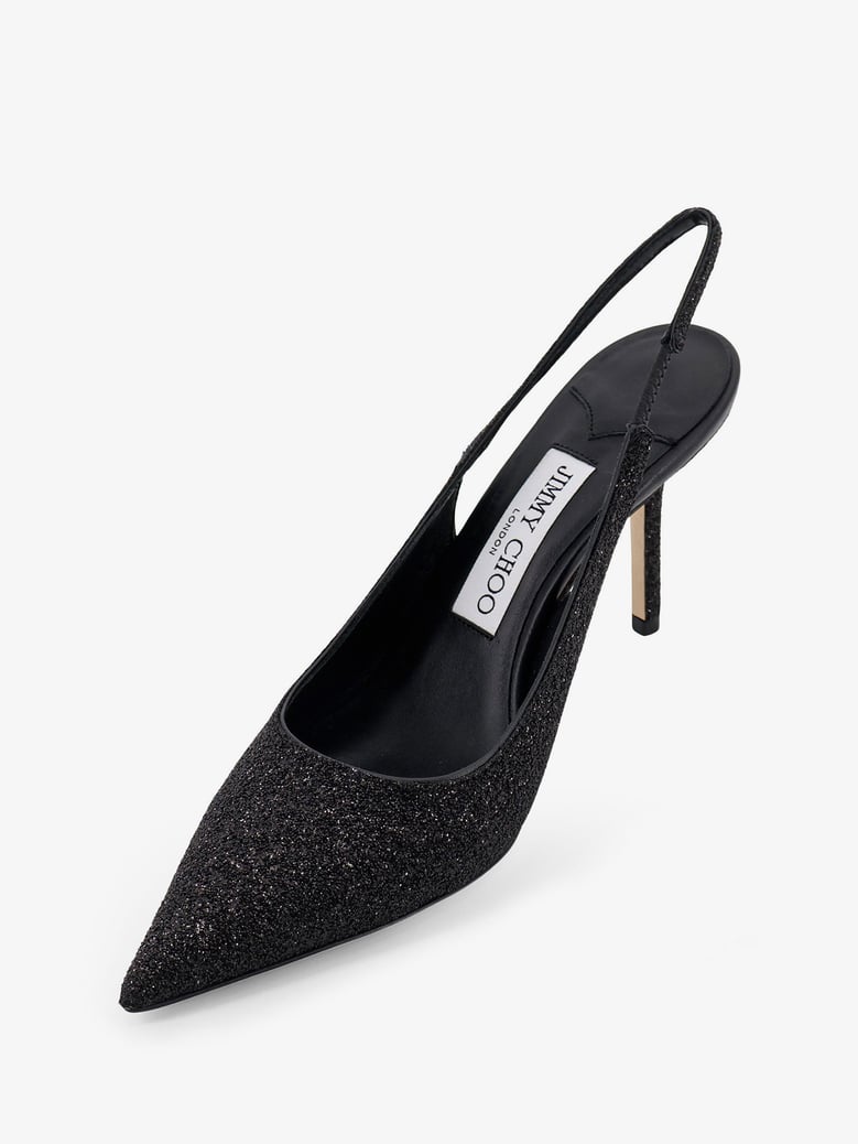 leather pumps love black glitter by Selfnex